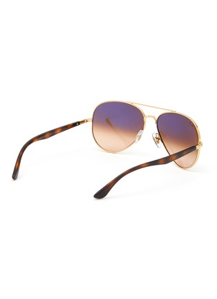 Figure View - Click To Enlarge - RAY-BAN - METAL AVIATOR FRAME GRADIENT LENS SUNGLASSES