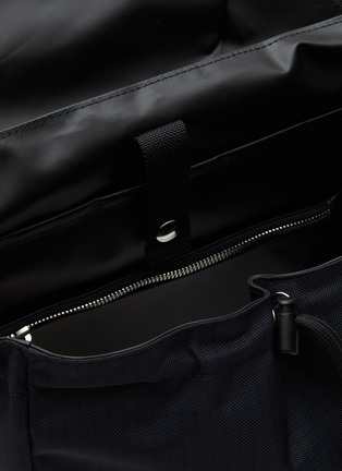 Detail View - Click To Enlarge - ACNE STUDIOS - Logo card slot foldover backpack