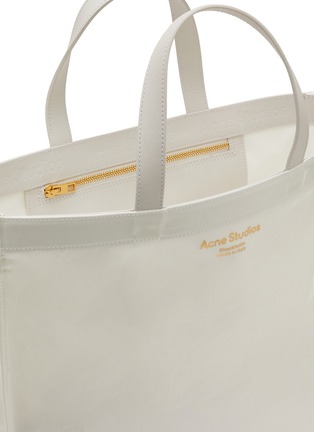 Detail View - Click To Enlarge - ACNE STUDIOS - Logo Print Large Coated Canvas Tote