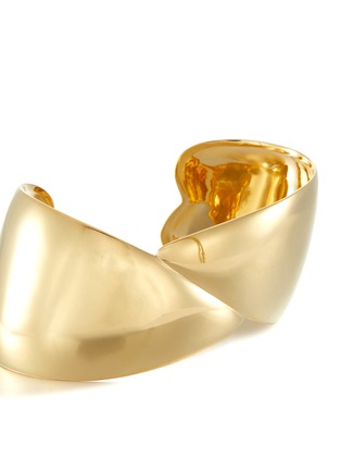 Detail View - Click To Enlarge - PHILIPPE AUDIBERT - Wanda' 24k Gold-plated Brass Cuff Bracelet