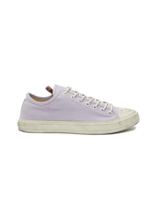 Main View - Click To Enlarge - ACNE STUDIOS - TUMBLED CANVAS LOW TOP LACE UP SNEAKERS