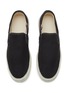 ACNE STUDIOS - TUMBLED CANVAS LOW TOP SLIP ON SNEAKERS