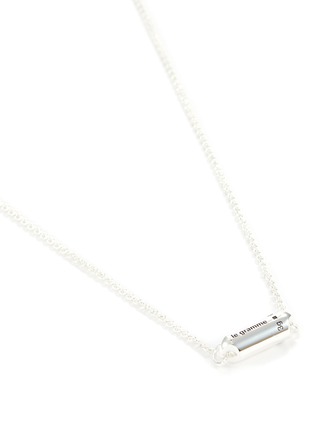 Detail View - Click To Enlarge - LE GRAMME - Segment' Polished Sterling Silver Pendant Necklace 3G