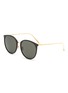 Main View - Click To Enlarge - LINDA FARROW - Kings' Oversized Round Wayfarer Sunglasses