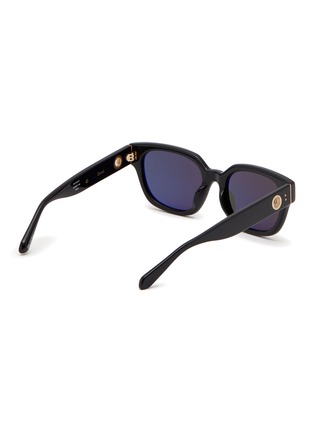 Figure View - Click To Enlarge - LINDA FARROW - ‘Deni’ Oversized Square Frame Acetate Sunglasses