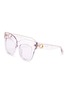 Main View - Click To Enlarge - LINDA FARROW - ACETATE DUNAWAY THICK EDGE WAYFARER FRAME SUNGLASSES