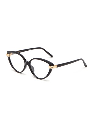 Main View - Click To Enlarge - LINDA FARROW - ‘Palm’ Cat Eye Acetate Optical Glasses