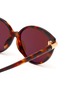 Detail View - Click To Enlarge - LINDA FARROW - ‘Palm’ Large Cat Eye Frame Acetate Sunglasses