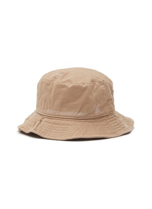 Figure View - Click To Enlarge - ACNE STUDIOS - FACE LOGO EMBROIDERED COTTON BUCKET HAT