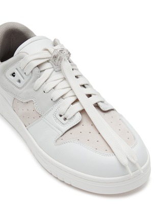 Detail View - Click To Enlarge - ACNE STUDIOS - Toggle Lace Low Top Leather Sneakers