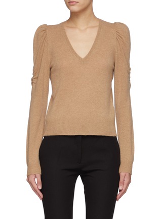 Main View - Click To Enlarge - FRAME - Frankie' Puff Sleeves Knit Top