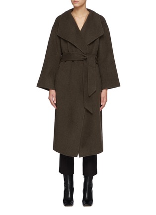Main View - Click To Enlarge - FRAME - Double Face Recycled Wool Wrap Coat