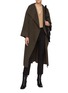 Figure View - Click To Enlarge - FRAME - Double Face Recycled Wool Wrap Coat