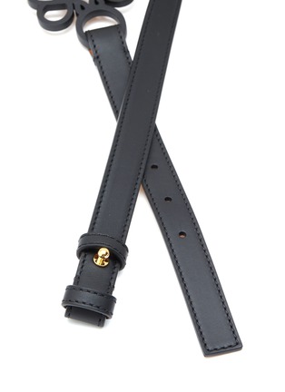Detail View - Click To Enlarge - LOEWE - Anagram Cutout Calfskin Leather Belt