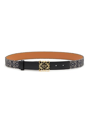 Main View - Click To Enlarge - LOEWE - Anagram Jacquard Leather Belt