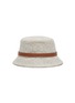 Main View - Click To Enlarge - LOEWE ACCESSORIES - Anagram Jacquard Leather Band Bucket Hat