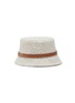 Figure View - Click To Enlarge - LOEWE ACCESSORIES - Anagram Jacquard Leather Band Bucket Hat