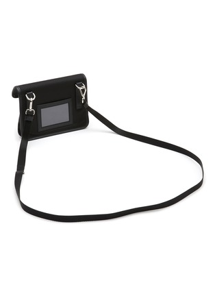 Detail View - Click To Enlarge - PRADA ACCESSORIES - Logo Plauqe Re-Nylon Leather Trim Pouch