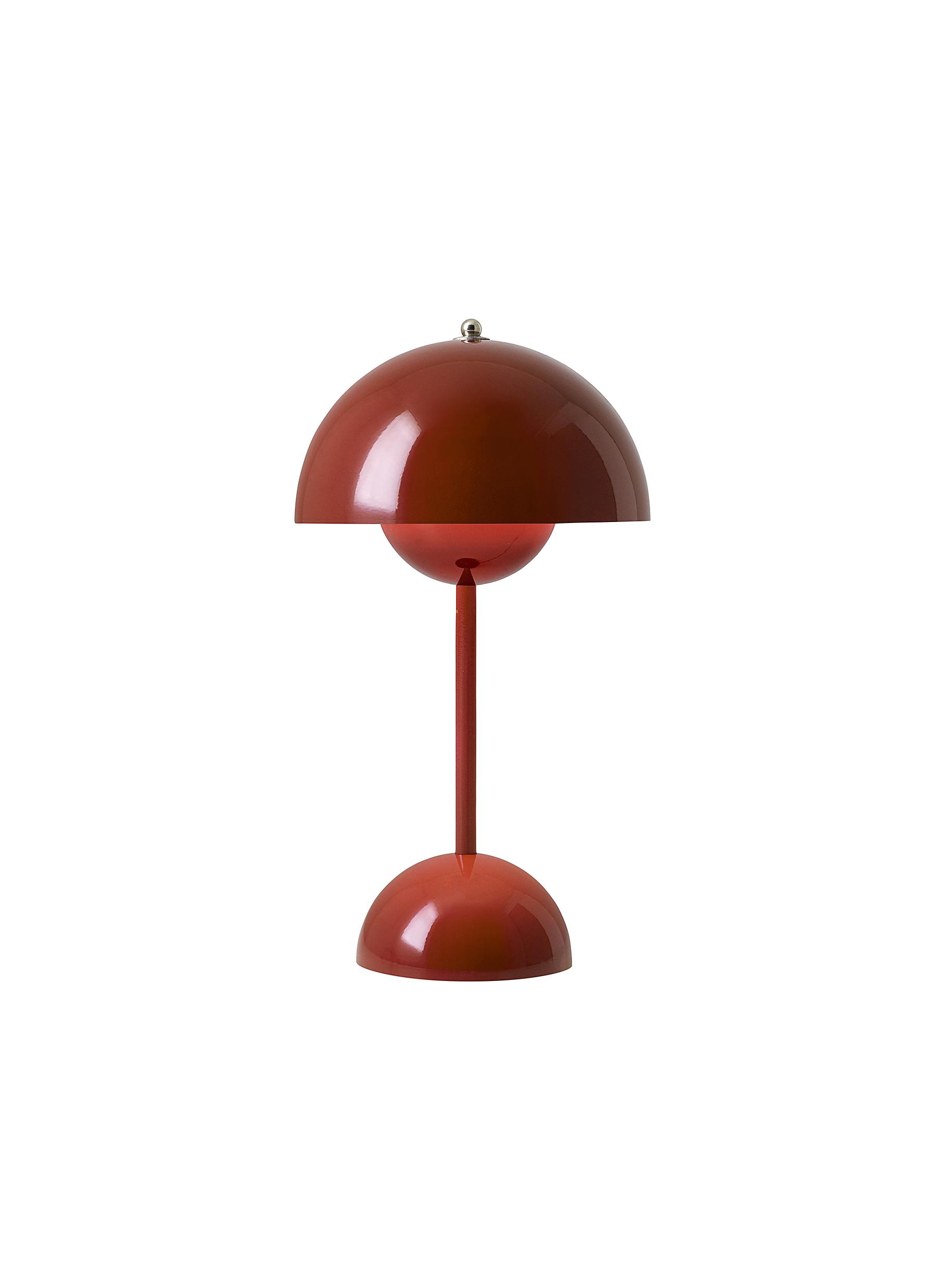 Flowerpot VP9' Portable Lamp - Red Brown