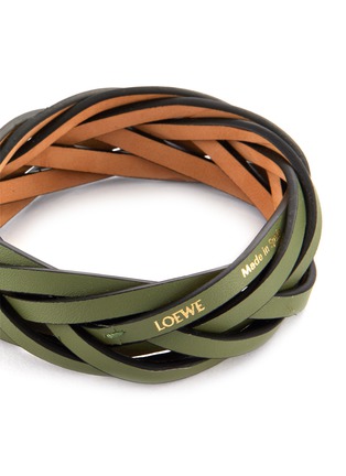 Detail View - Click To Enlarge - LOEWE - BRAIDED CLASSIC CALF BANGLE