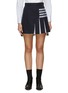 Main View - Click To Enlarge - THOM BROWNE  - 4-bar Stripe Pleated Mini Skirt