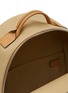 Detail View - Click To Enlarge - LOEWE - Logo Appliqué Duo-tonal Leather Canvas Backpack