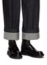 Figure View - Click To Enlarge - LOEWE - ‘Sock' back zip leather loafers