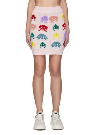 Main View - Click To Enlarge - STELLA MCCARTNEY - ‘Game On’ Wool Blend Knit Skirt