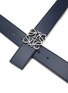 Detail View - Click To Enlarge - LOEWE - Reversible anagram buckle leather belt