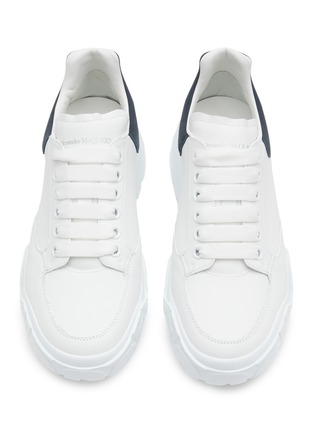 Detail View - Click To Enlarge - ALEXANDER MCQUEEN - Court' Low-Top Leather Sneakers