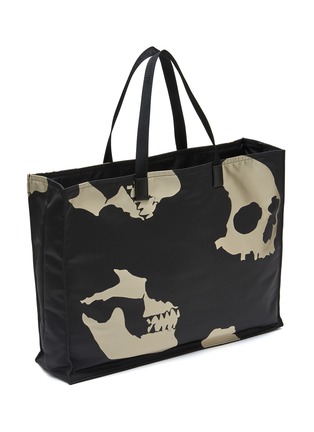 Detail View - Click To Enlarge - ALEXANDER MCQUEEN - Skull Graphic Print Canvas Tote