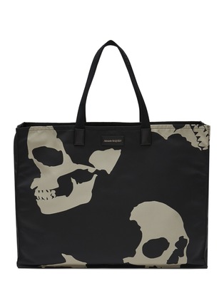 Main View - Click To Enlarge - ALEXANDER MCQUEEN - Skull Graphic Print Canvas Tote
