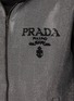  - PRADA - Zip Front Studded Fleece Hoodie