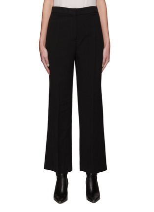 Main View - Click To Enlarge - JIL SANDER - Mid Rise Flared Hem Cropped Suiting Pants