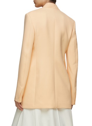 Back View - Click To Enlarge - JIL SANDER - TAILORED SINGLE BREASTED COLLARLESS WOOL BLAZER
