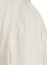  - JIL SANDER - Round Sleeve Panelled Godet Linen Cotton Blend Maxi Dress