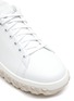 THOM BROWNE - VITELLO CALF LEATHER CABLE KNIT SOLE COURT SNEAKERS