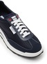Detail View - Click To Enlarge - THOM BROWNE  - LACE UP LOW TOP MESH SNEAKERS