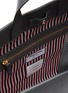 Detail View - Click To Enlarge - THOM BROWNE - Paper label leather squared tote