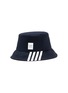Main View - Click To Enlarge - THOM BROWNE  - 4-BAR DETAIL COTTON BUCKET HAT