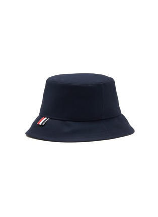 Figure View - Click To Enlarge - THOM BROWNE  - 4-BAR DETAIL COTTON BUCKET HAT