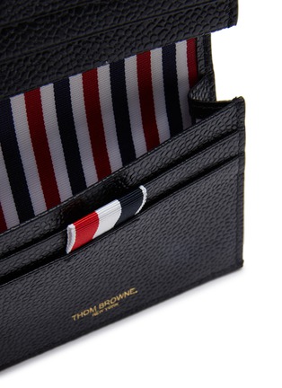 Detail View - Click To Enlarge - THOM BROWNE - ‘MR THOM’ DOUBLE CARD HOLDER