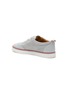  - THOM BROWNE  - LEATHER ATHLETIC MESH LOW TOP LACE UP SNEAKERS