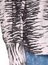  - GANNI - Tiger stripe print peter pan collar blouse