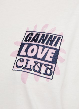  - GANNI - Logo print cotton jersey t-shirt