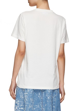 Back View - Click To Enlarge - GANNI - Logo print cotton jersey t-shirt