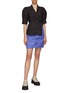 Figure View - Click To Enlarge - GANNI - 3D swirl jacquard mini skirt