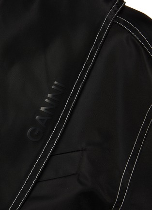  - GANNI - Enlarged Collar Nylon Zip-Up Jacket