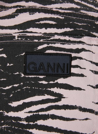  - GANNI - Tiger stripe denim shorts