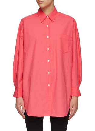 Main View - Click To Enlarge - THE FRANKIE SHOP - Melody' Drop Shoulder Organic Cotton Shirt